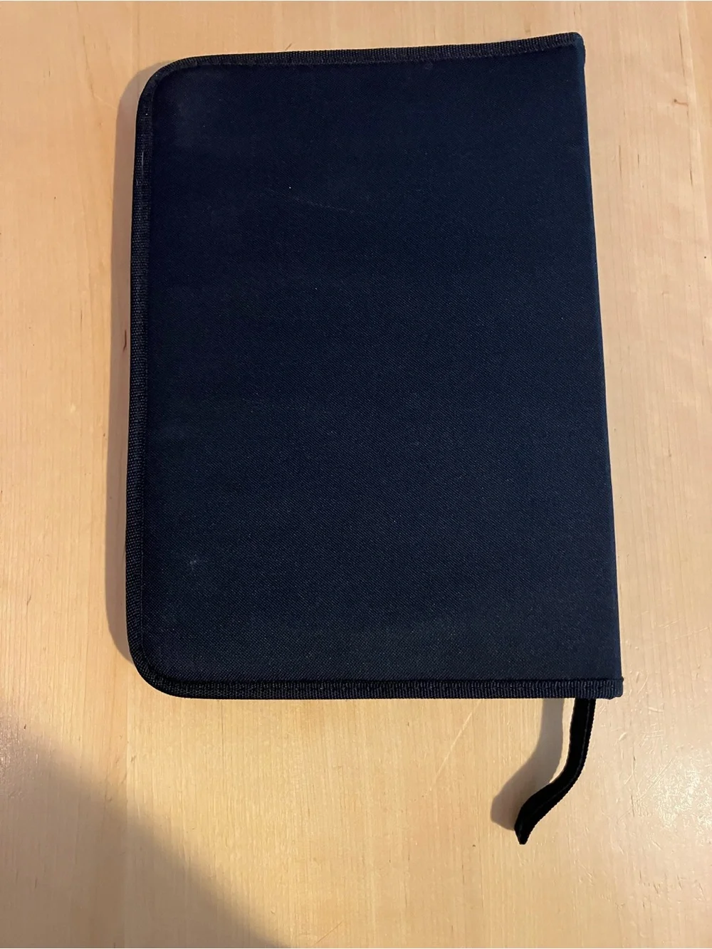Black Zippered Canvas Prtfolio with 40 Pockets on 6 Pages
